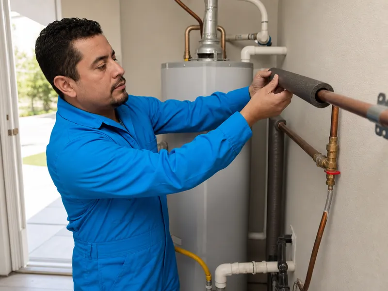 Hot water pipe insulation
