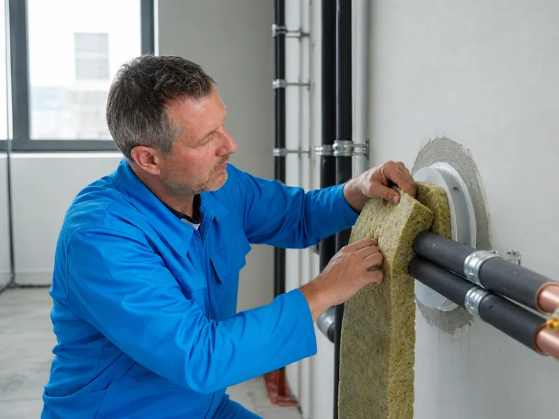 Acoustic pipe insulation