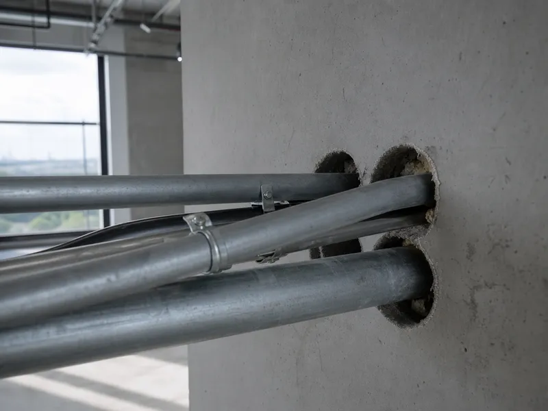 Fire safety — uninsulated pipes near combustibles