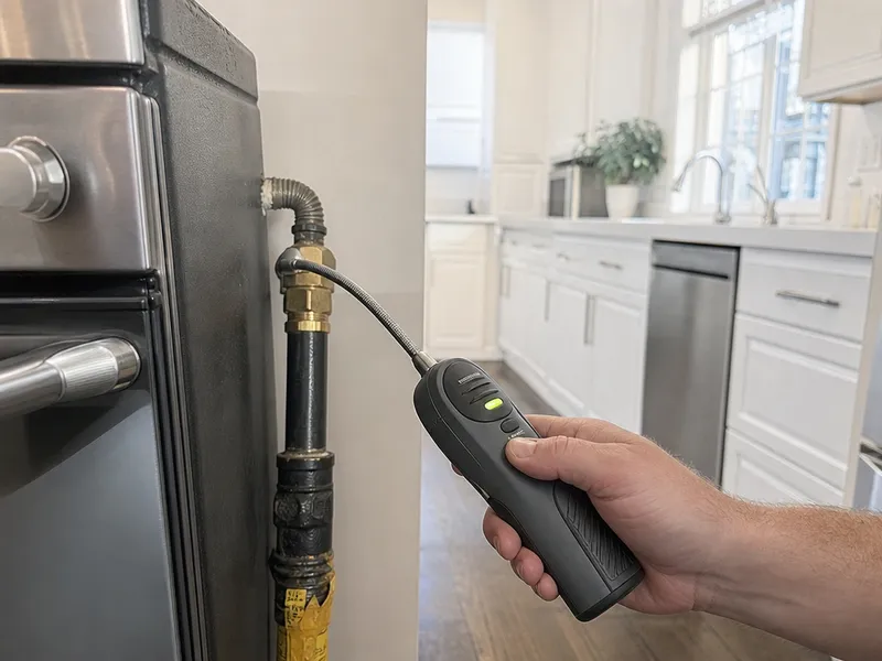 Gas line odor or leak