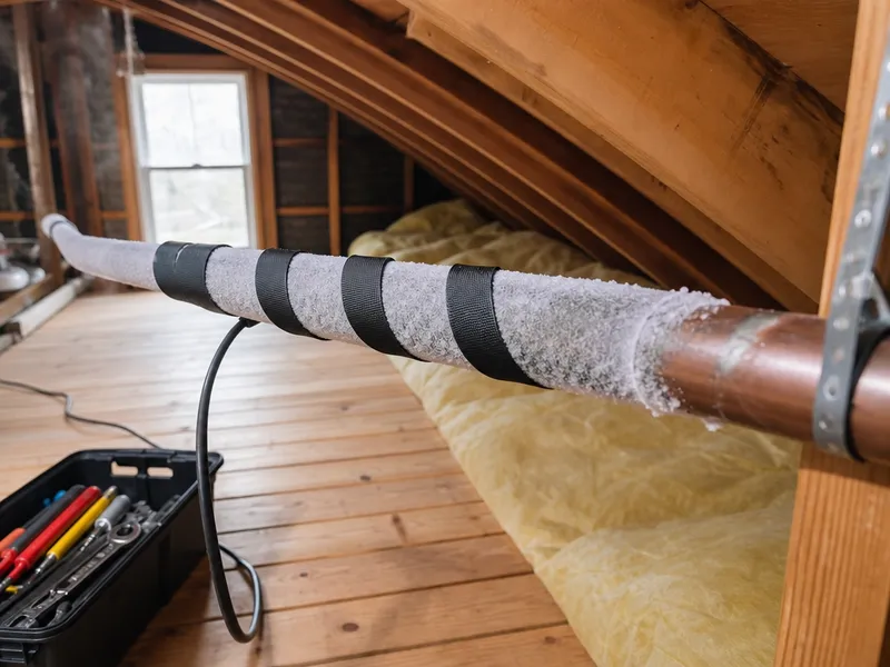 Bronx attic, pipe freeze repair