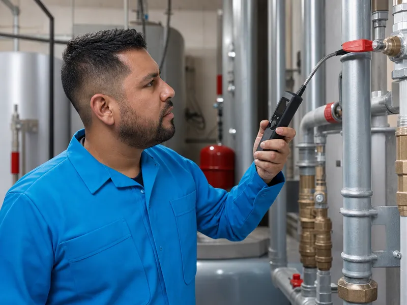 Gas leak detection and repair