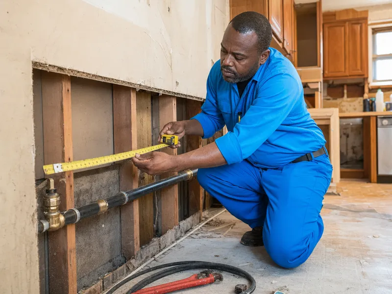 Gas pipe rerouting