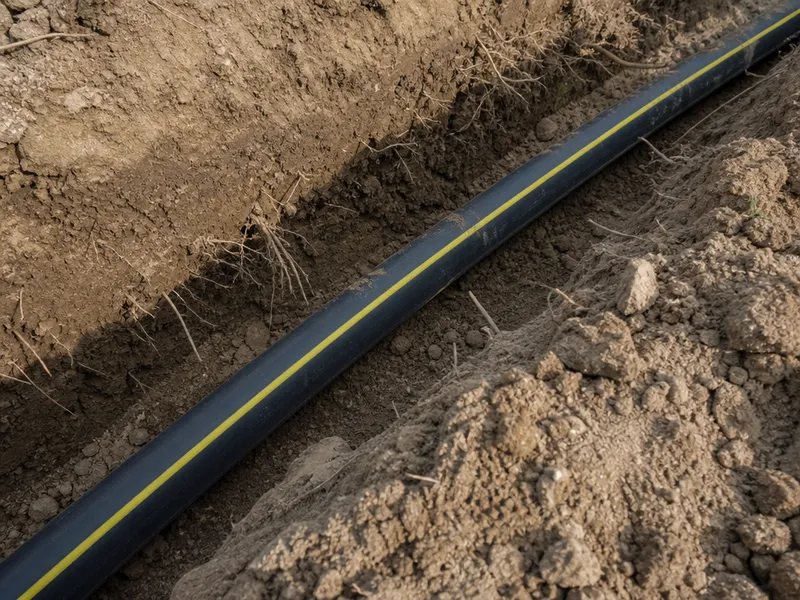 Polyethylene (PE) gas pipe
