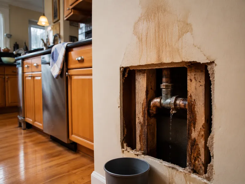 Manhattan apartment, kitchen wall