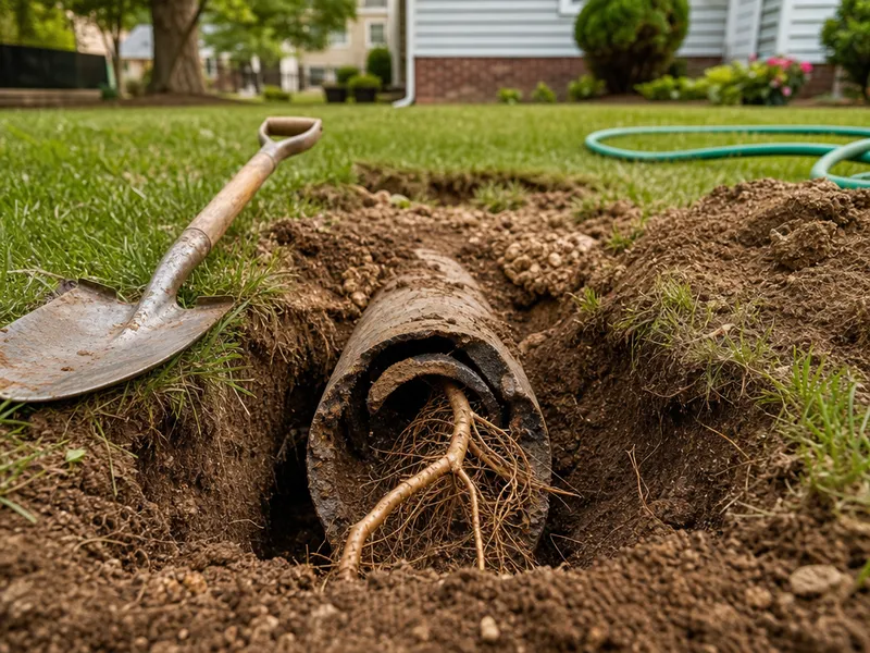 Queens home, basement sewer line