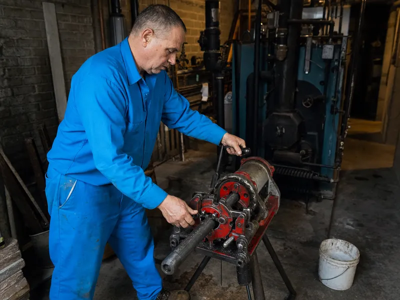 Pipe threading for steam heating