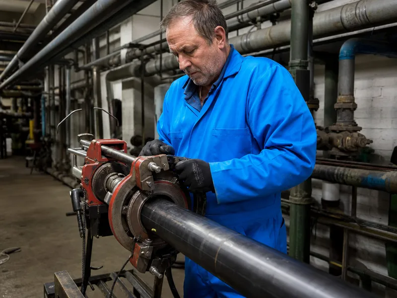 Pipe threading for industrial piping