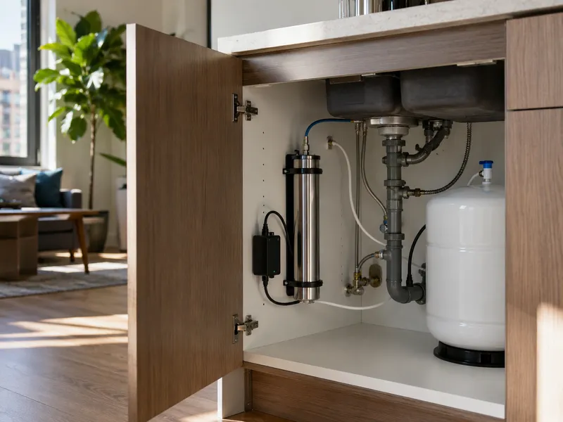 UV purification under sink system