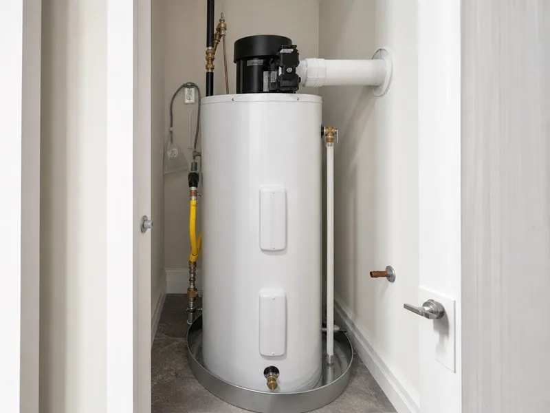 Power vent water heater