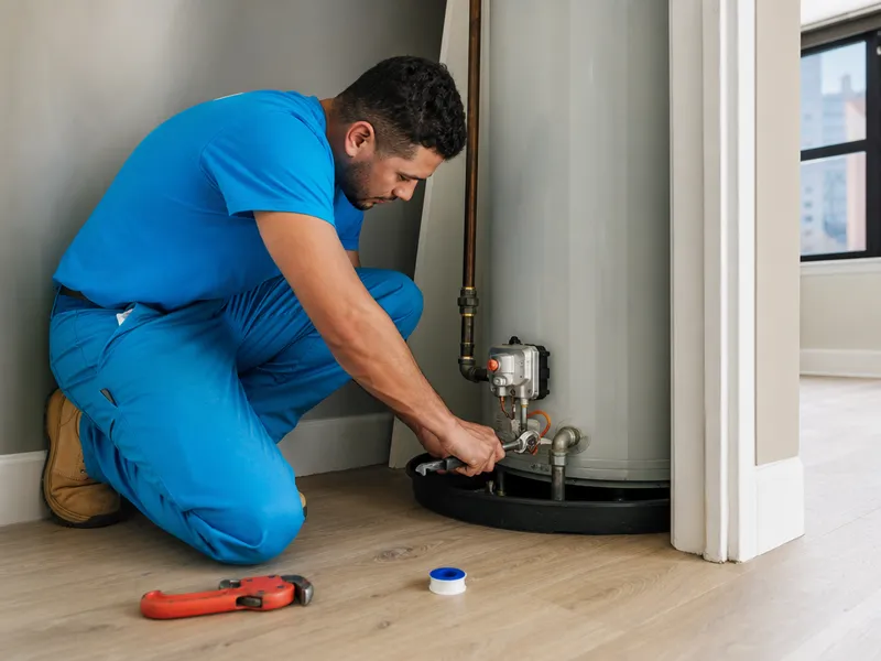 Gas tank with gas line upgrade in Brooklyn apt
