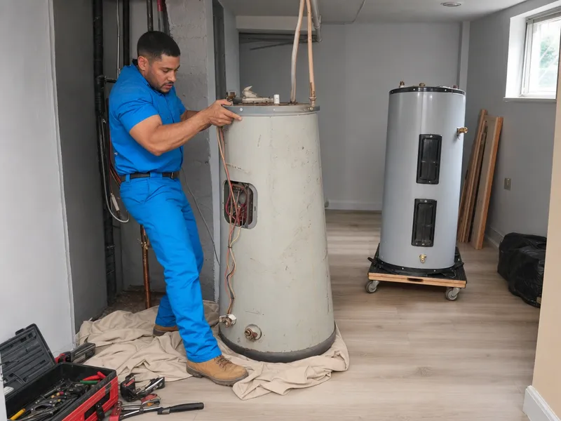 Emergency replacement of electric tank in Bronx