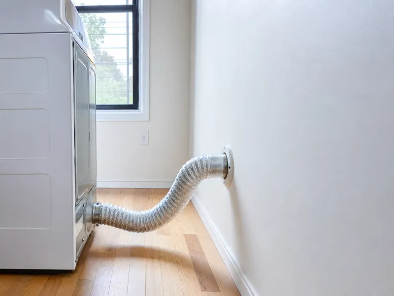 Vented dryer hookup