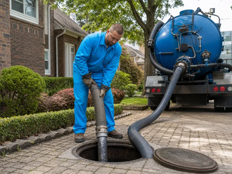 Septic tank pumping