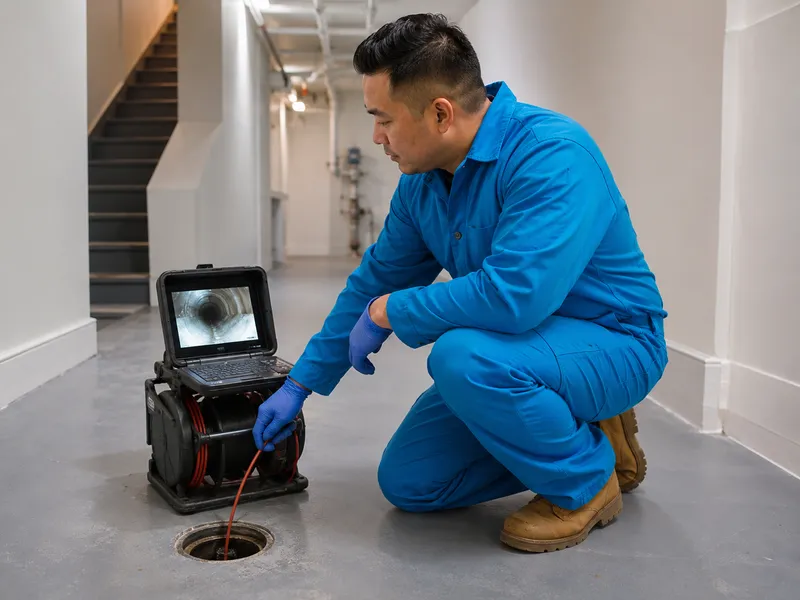 Sewer camera inspection
