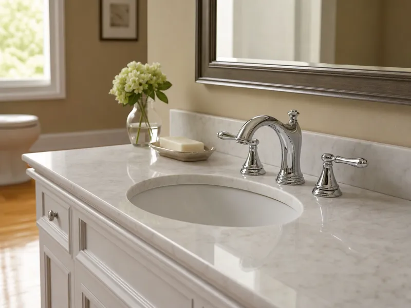 Bathroom faucet — widespread