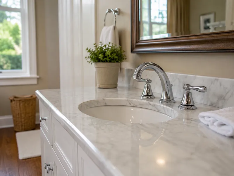 Bathroom faucet in Brooklyn brownstone
