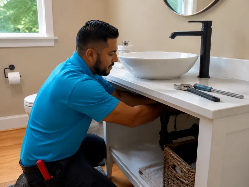 Single-hole bathroom faucet in Staten Island condo