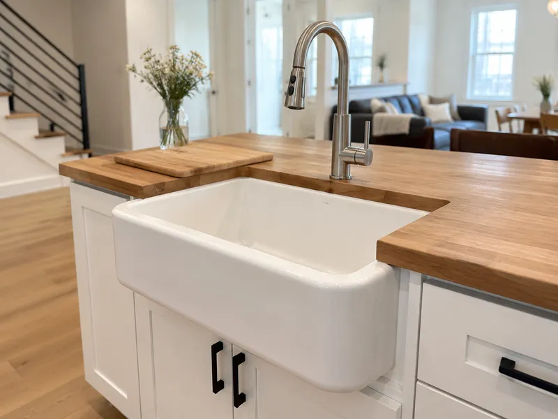 Queens row house kitchen