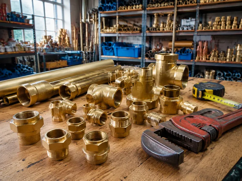 Brass pipe and fittings