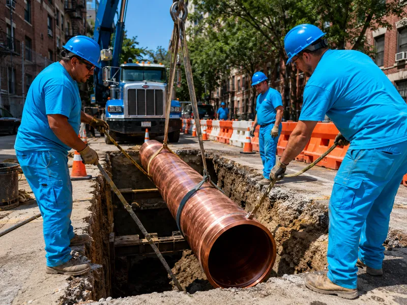 Water main installation