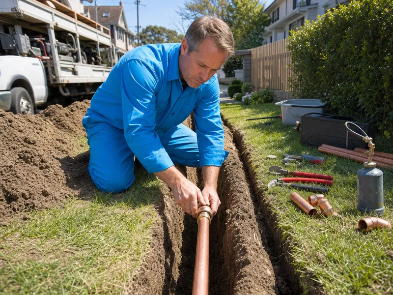 Service line installation