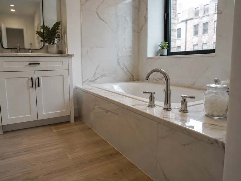 Drop-in tub, Manhattan co-op