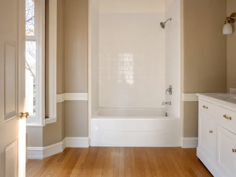 Cast iron to acrylic swap, Brooklyn duplex