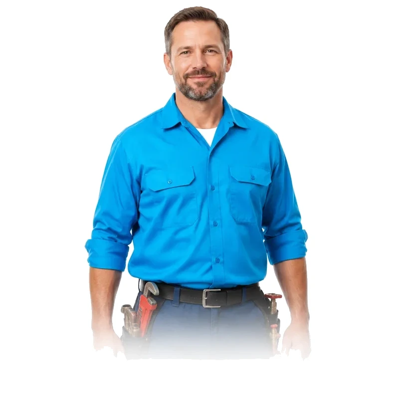 Gas lines technician portrait
