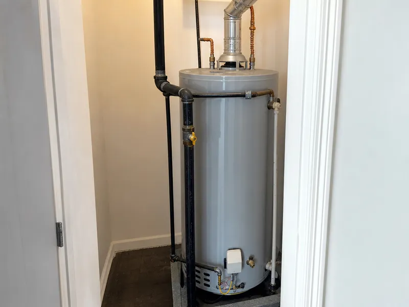 Gas water heater installation