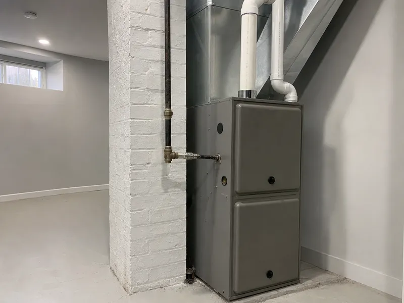 Gas furnace installation