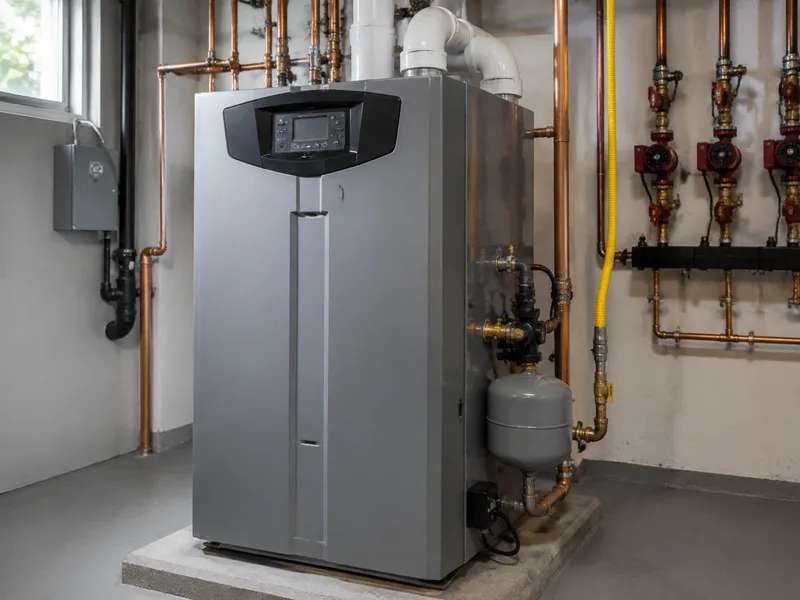 Gas boiler installation