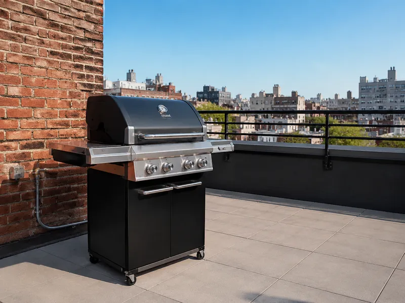 Gas grill installation