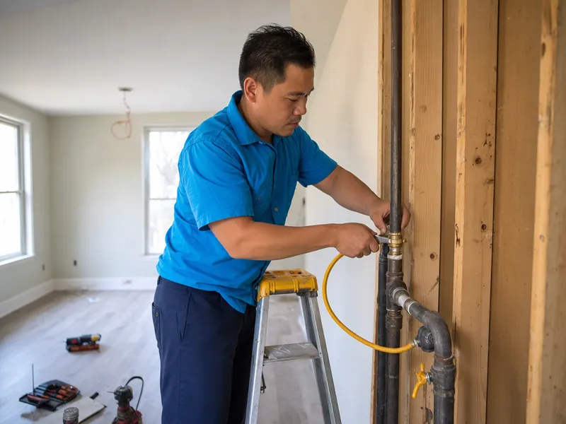 Gas line upgrade, Brooklyn renovation