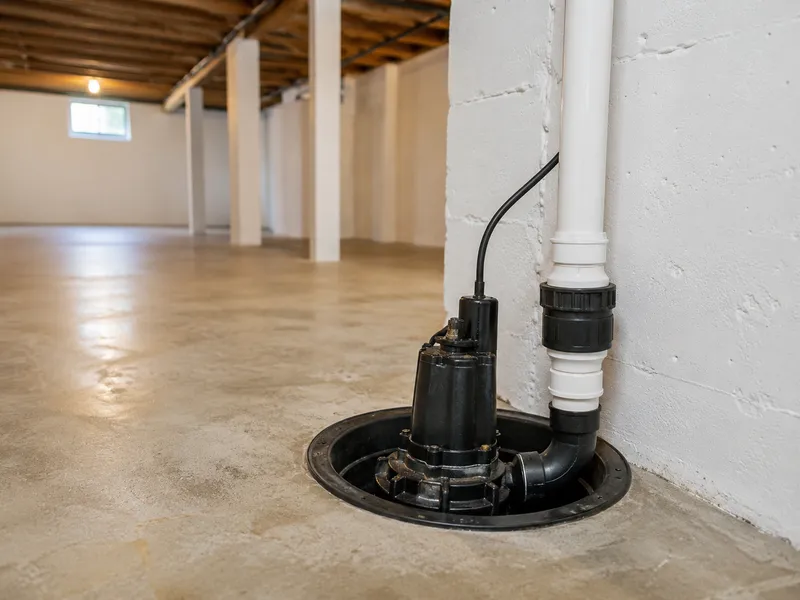 Sump pump installation