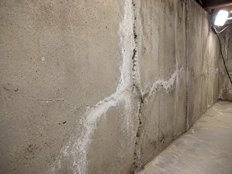Cracks in foundation walls