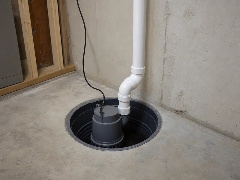 Sump pump installation