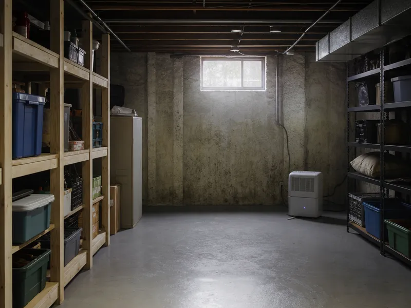 Musty basement odor