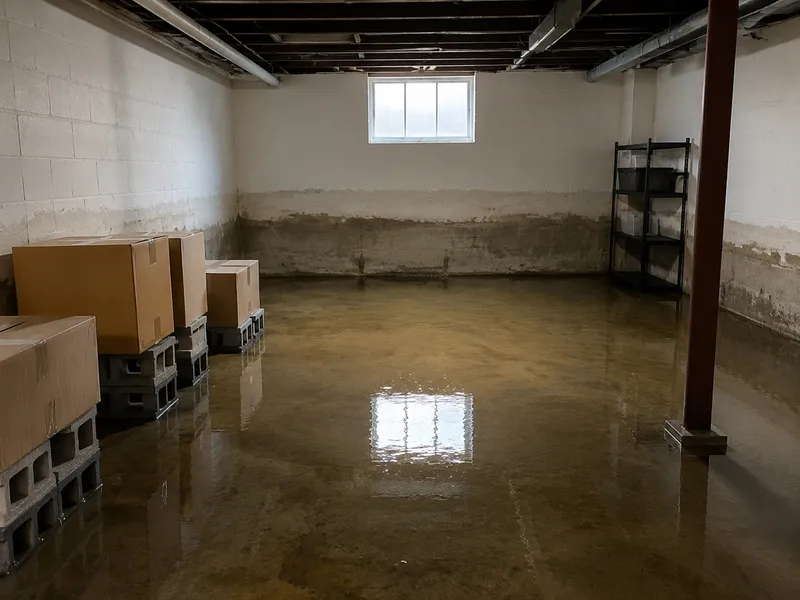 Standing water in basement