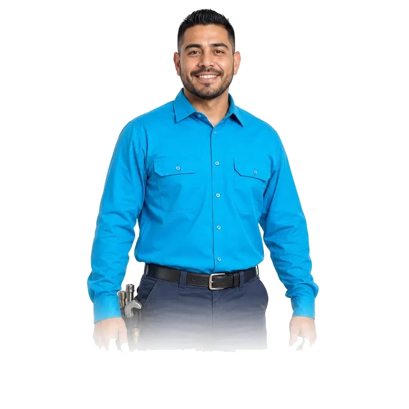 Water softener technician portrait