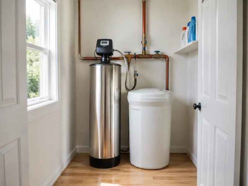 Salt-based ion exchange water softener