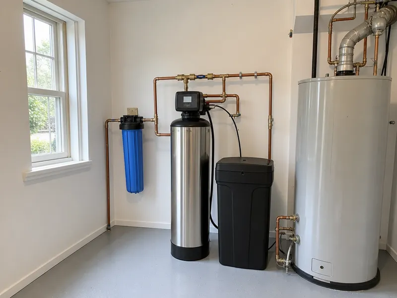 Whole house water softener system