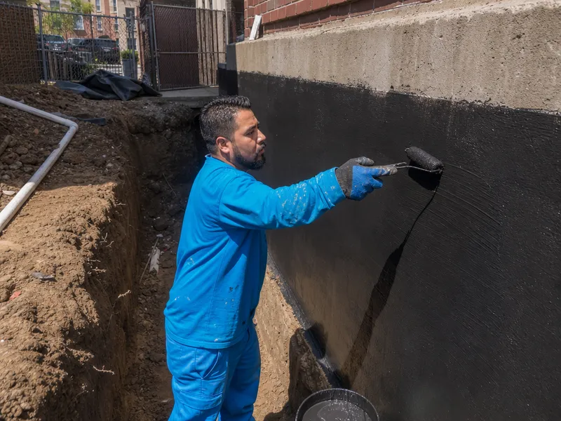 Exterior waterproofing membrane