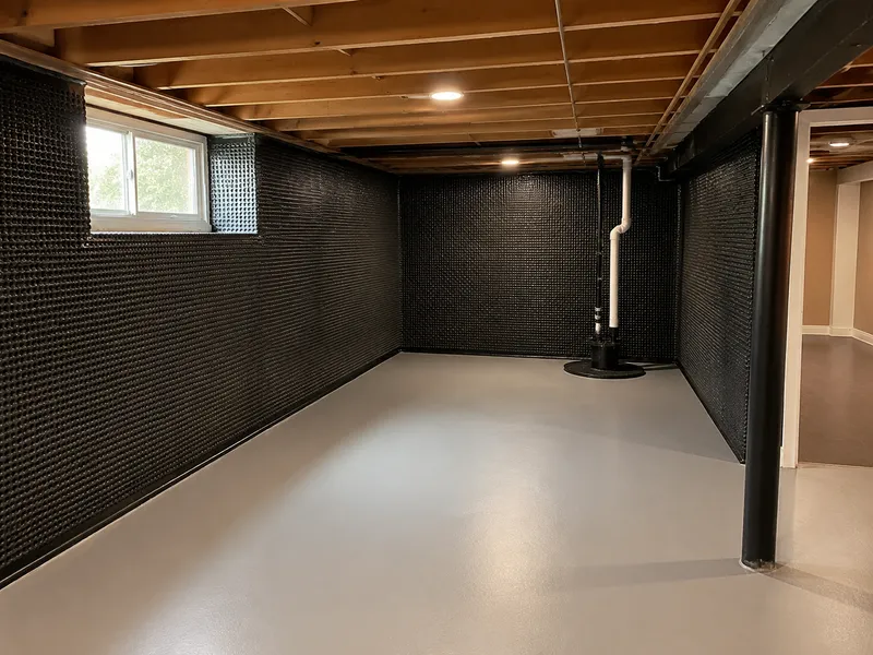 Basement waterproofing