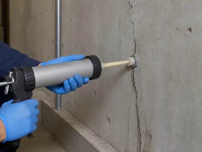 Crack injection repair