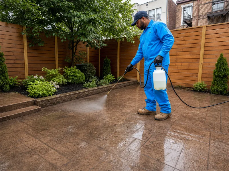 Patio and walkway sealing