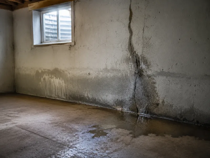 Leaking basement walls