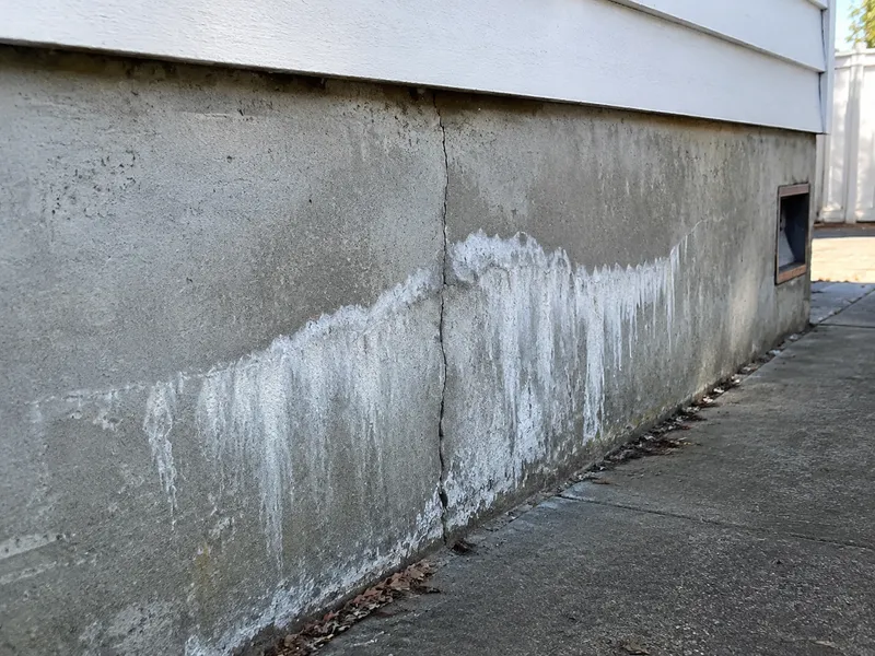 Cracked foundation