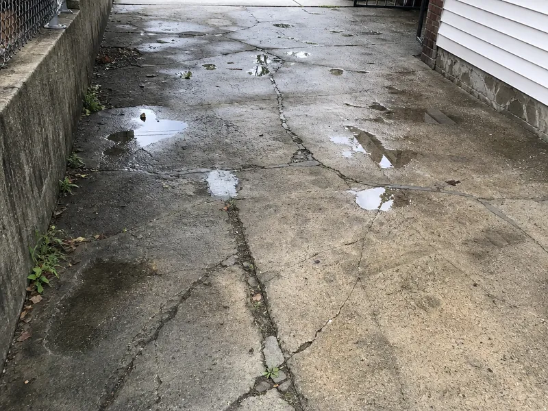 Driveway puddling and deterioration