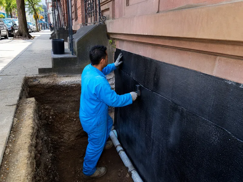 Exterior foundation drainage
